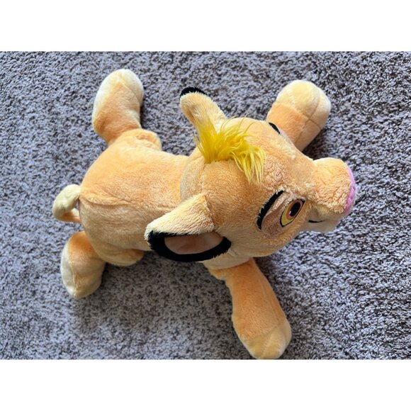 Disney Store Simba Plush Lion King Stuffed Animal Toy 11" Yellow Black Soft - Picture 4 of 8